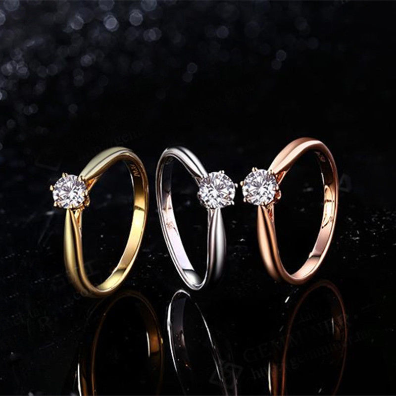 Platinum-Plated Diamond Ring 6