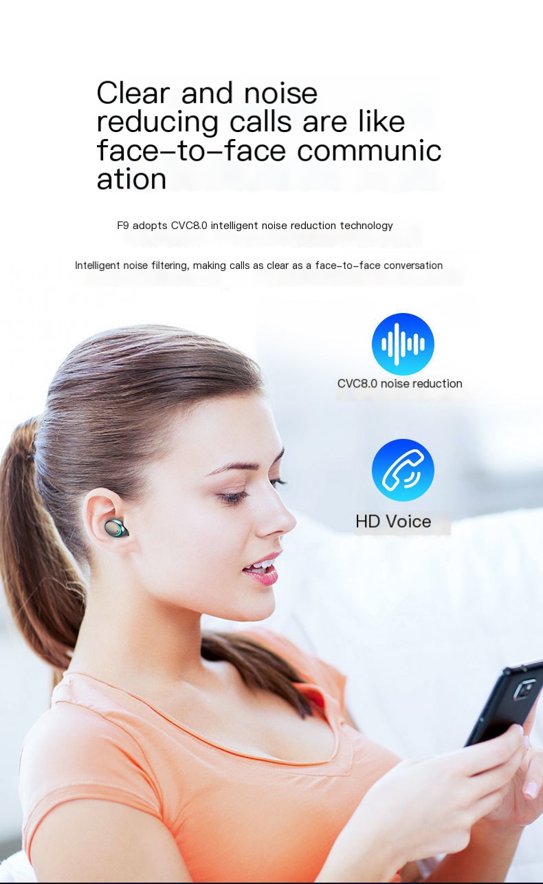 F9-5C Bluetooth Earbuds Color Variations