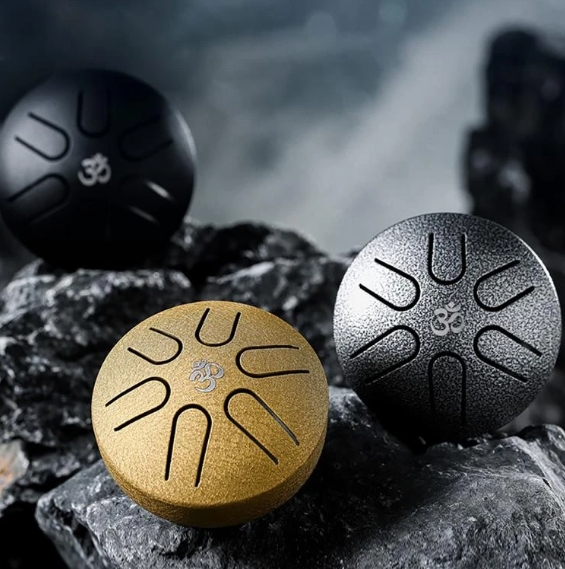 Mini Steel Tongue Drum Golden