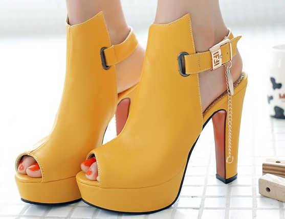 Fashionable Chunky Heels - Image 2