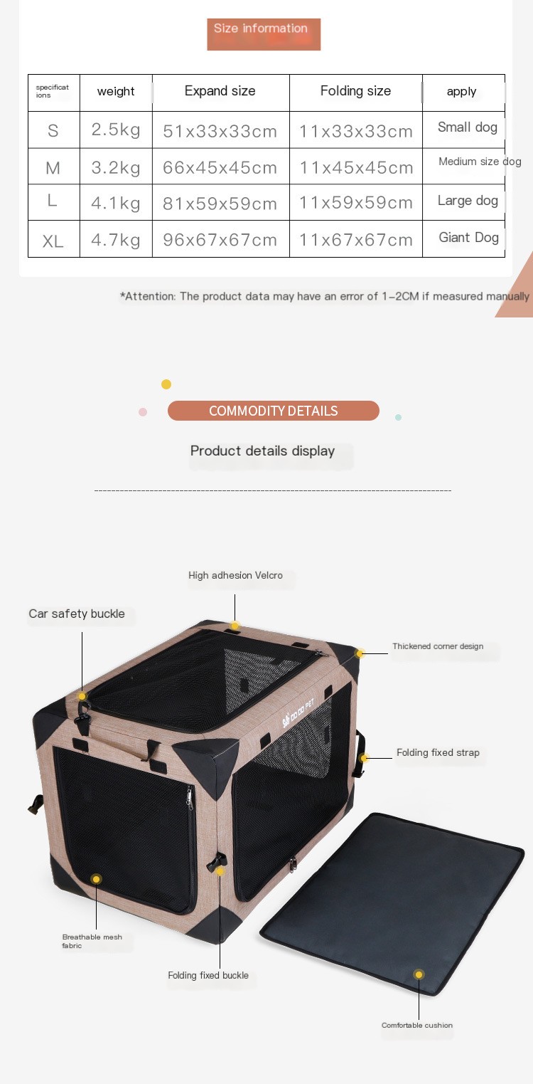 DODOPET Car Dog Cage 6