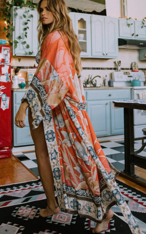 Beach Look with Kimono