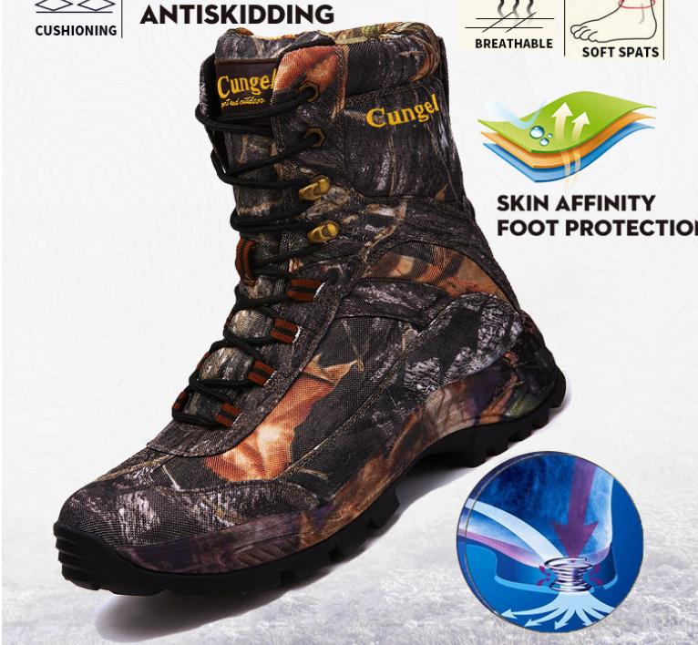 Men's High Top Waterproof Hiking Shoes - Image 3