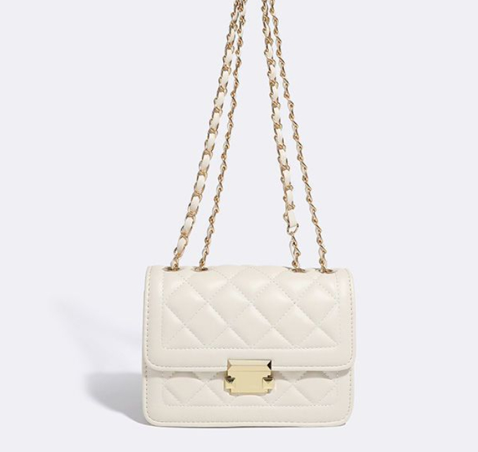 Fashion Atmospheric Rhombus Small Square Bag - Black