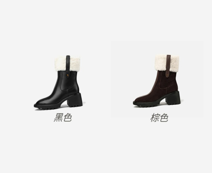 Fashion Thick Heel High Heel Women Boots 3