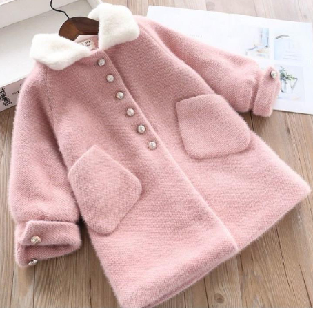 Children's Fur Collar Coat