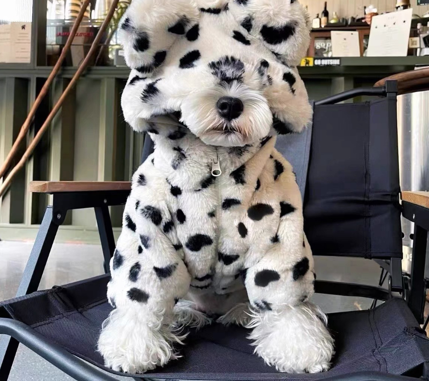 Pet Simple Thick Warm Leopard Coat