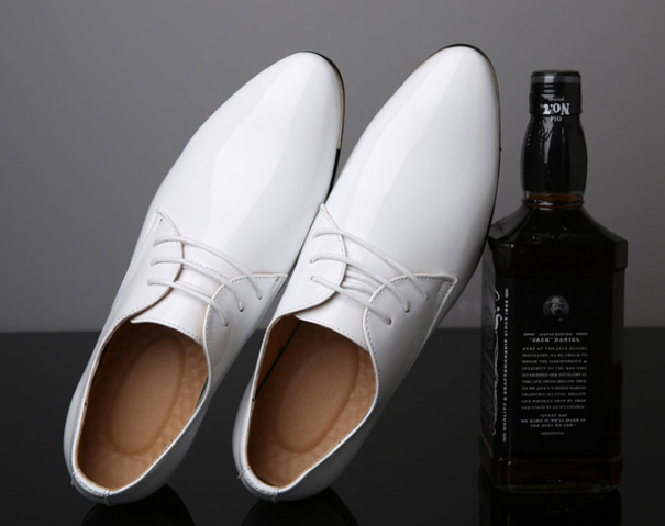 Men's Quality Patent Leather Shoes - Different Angles