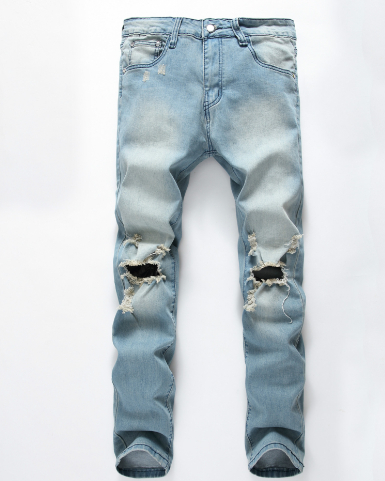 Men's Hole Jeans - Image 1