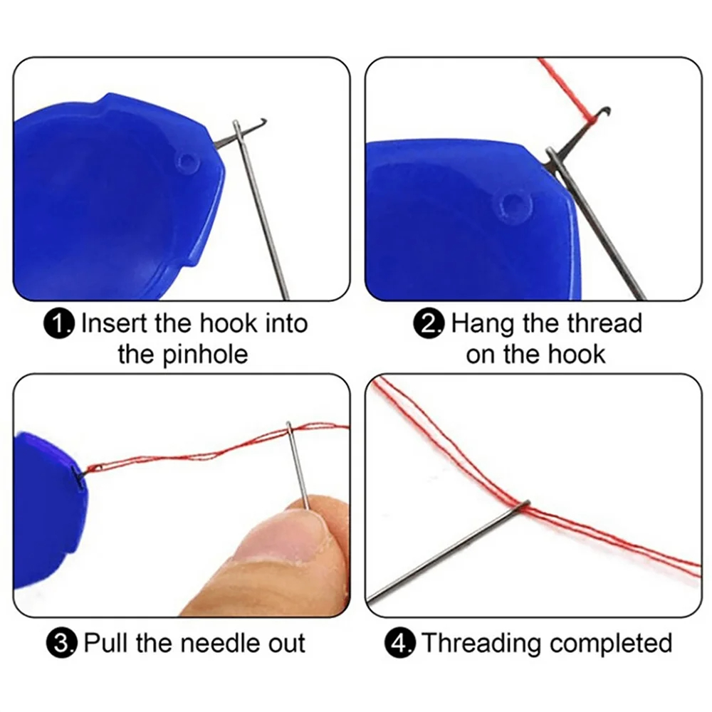 Sewing Needle Threader - Red