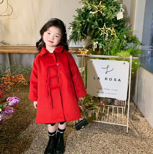 Girls Mid-Length Coat - Image 1