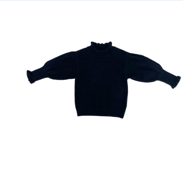 Girls' Fungus Ruffle Collar Sweater Image 4