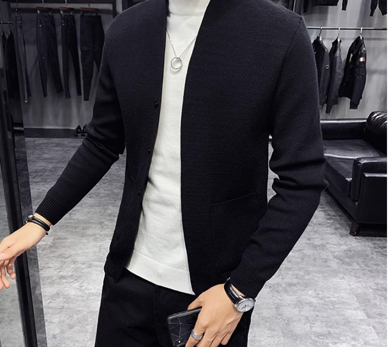 Slim-fit V-neck Sweater Image 3