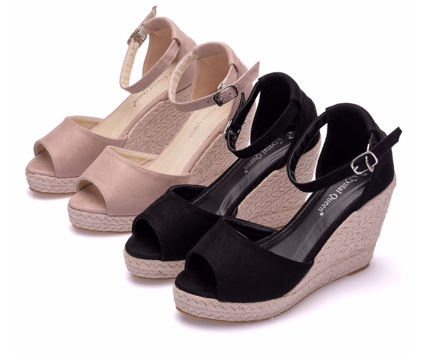 Female Buckle Fish Mouth High Heels