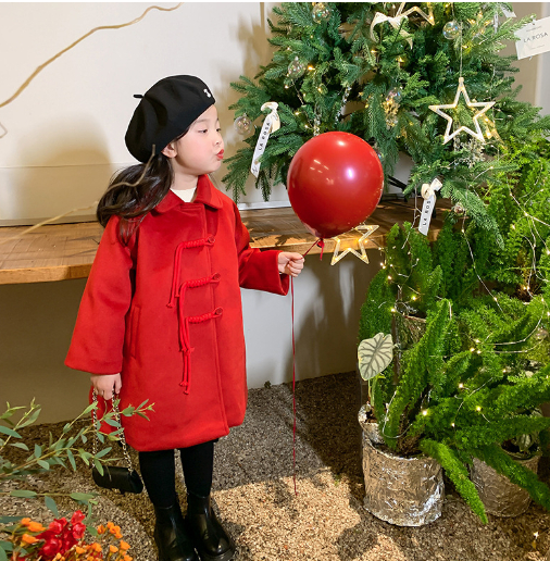 Girls Mid-Length Coat - Image 4
