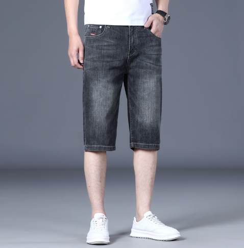 Plus Size Urban Trend Men's Summer Stretch Overalls Image 2