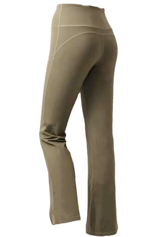 Zipper Slit Slim Trousers