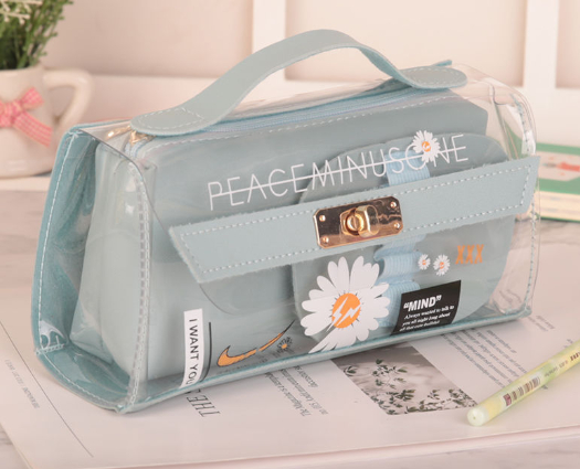 Small Daisy Transparent Pencil Case 2