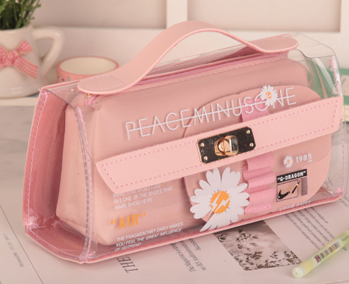 Small Daisy Transparent Pencil Case 4