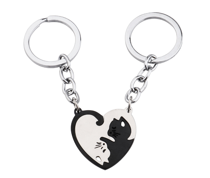 Couple Key Holder Cute Duck UP Movie Keychains Hanger Creative Cartoon Key Pendant Organizer Home Decor For Family Lovers Gift