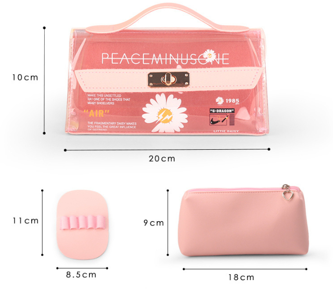 Small Daisy Transparent Pencil Case 1