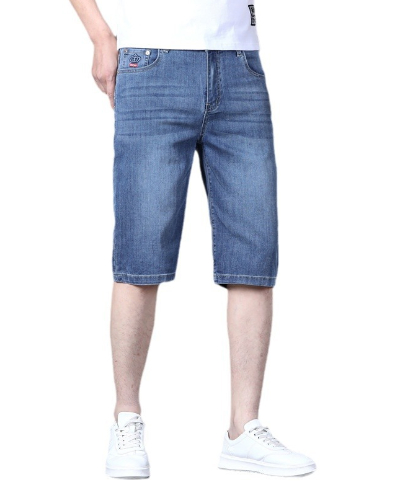 Plus Size Urban Trend Men's Summer Stretch Overalls Image 1