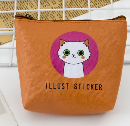Cat Coin Purse - Zipper Closure