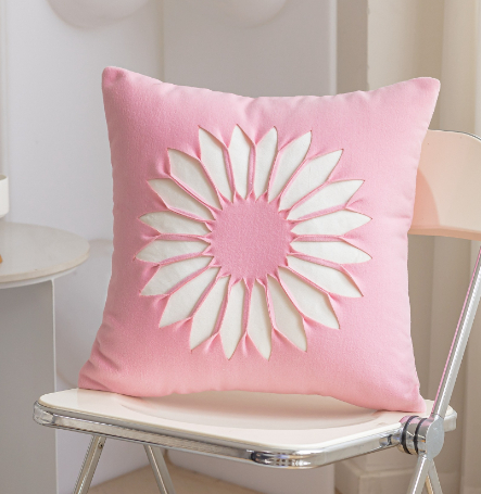 Modern Minimalist Sunflower Pillow Cover