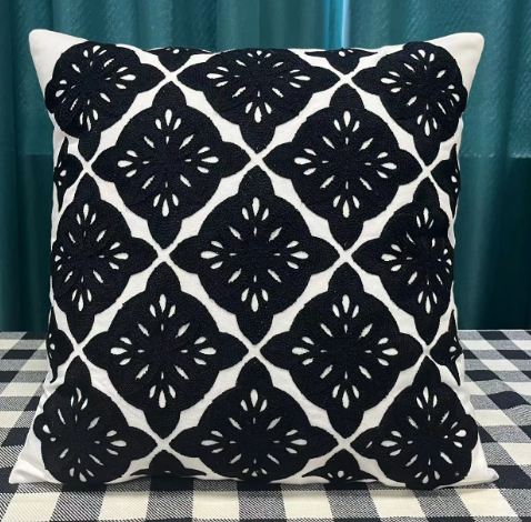Chenille Jacquard Throw Pillow - Image 3