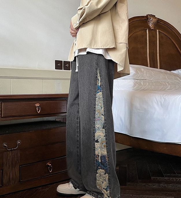 High Street Bear Stitching Jeans - Image 1
