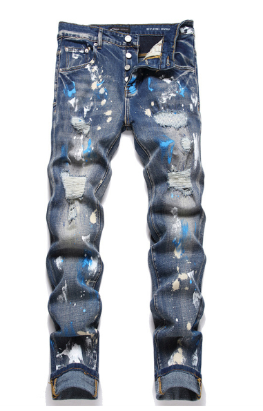 Fashion Ripped Jeans Image 2