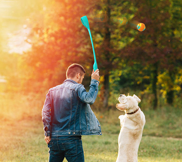 Outdoor Dog Toy Throwing Cue Ball Thrower - Image 4