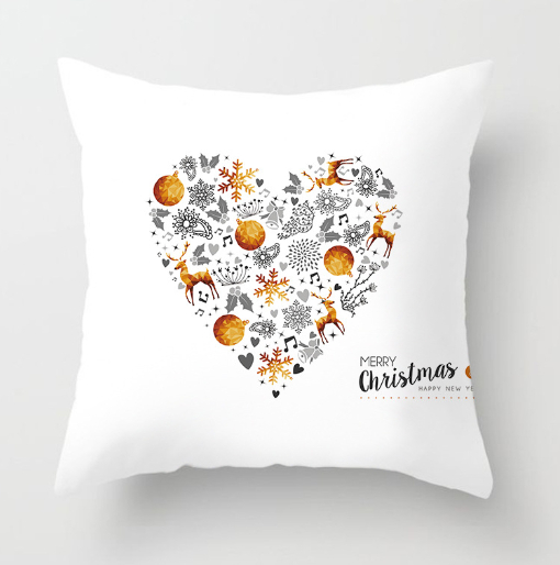 Golden Christmas Pillow Cover Image 2