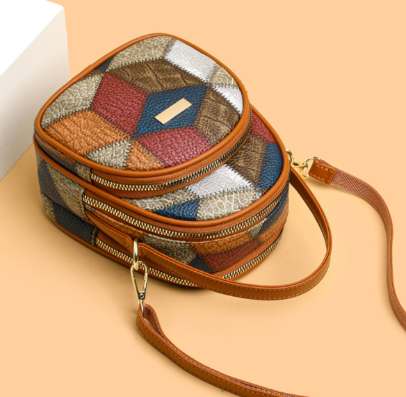 Summer Women's Leather Fashion Travel Backpack 4