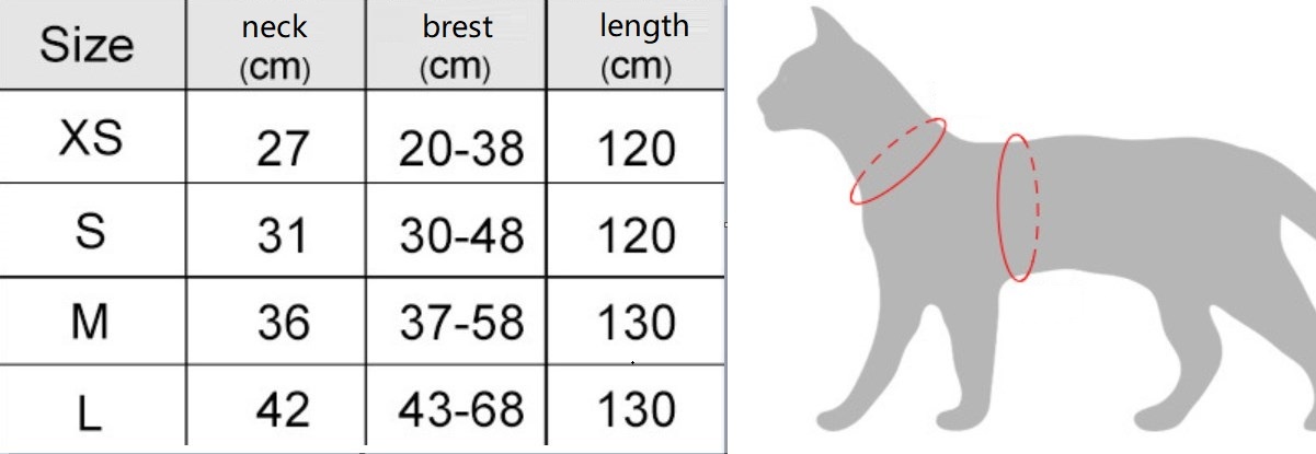 Cat Harness Front View