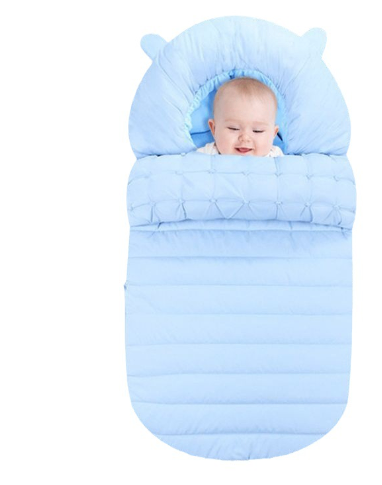 Thickened baby blanket for autumn and winter outdoor windproof newborn stroller thick baby winter anti-startle sleeping bag baby image