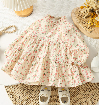 Girls Lantern Sleeve Pearl Button Jacket - Image 2