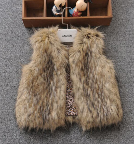 Jacquard Color Fur Vest
