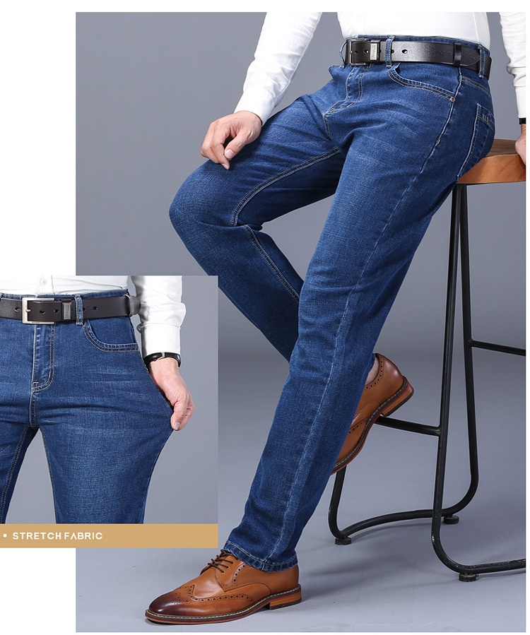Korean Men's Straight Jeans 1