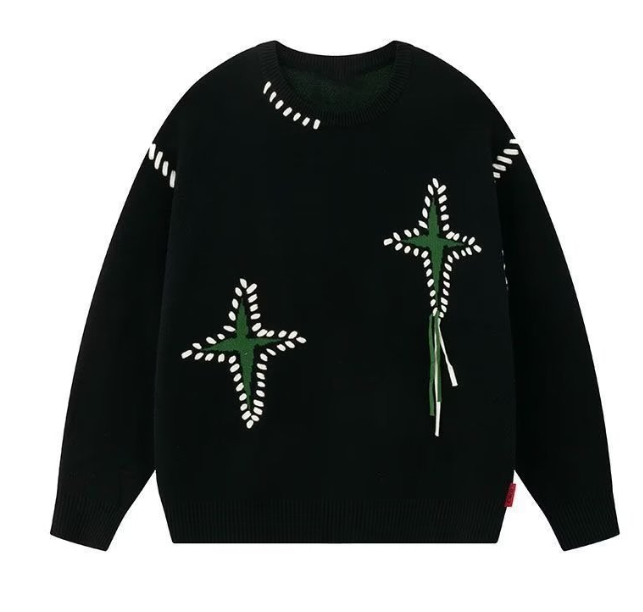Men's and Women's Casual Round Neck Sweater Image 4
