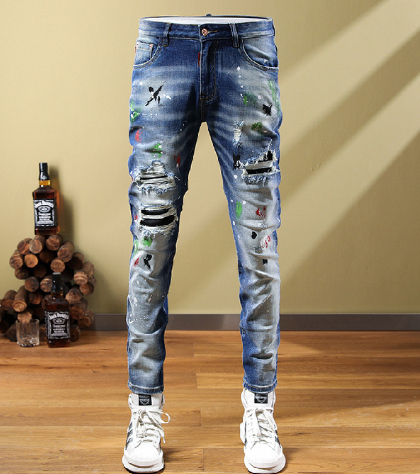 Splash Ink Gradient Jeans