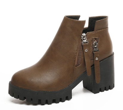 Stylish Chunky Heel Boots