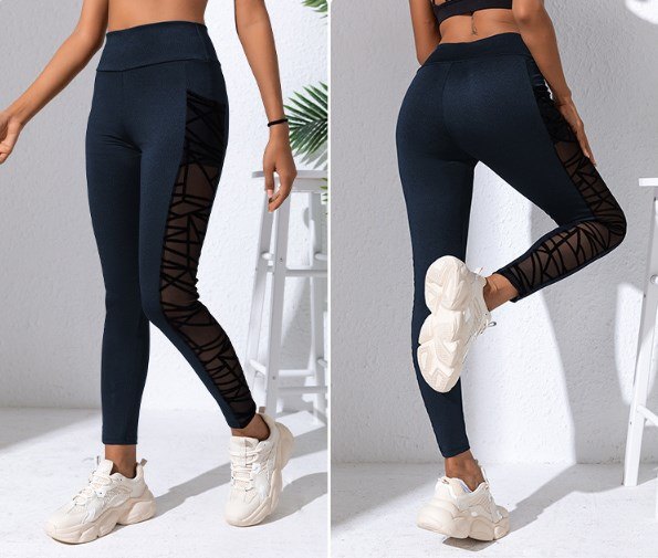High-waisted Nude Hip-lifting Tights Fitness Pants