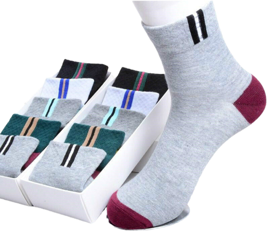 Breathable Cotton Athletic Socks