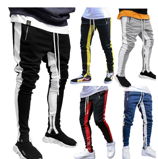 Men's jeans stripes - Image 1