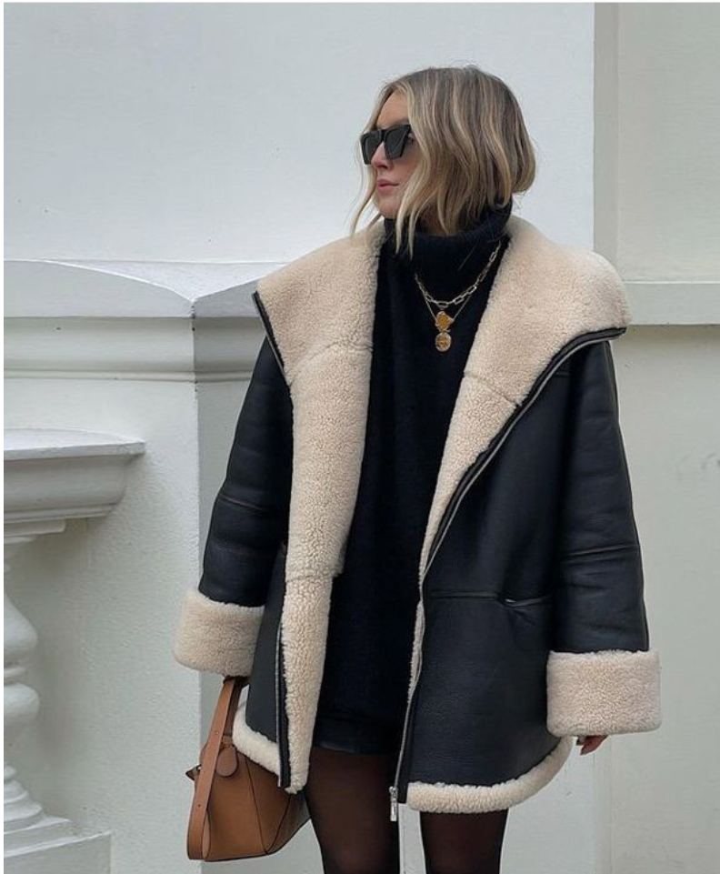 Stylish Lambskin Coat 4