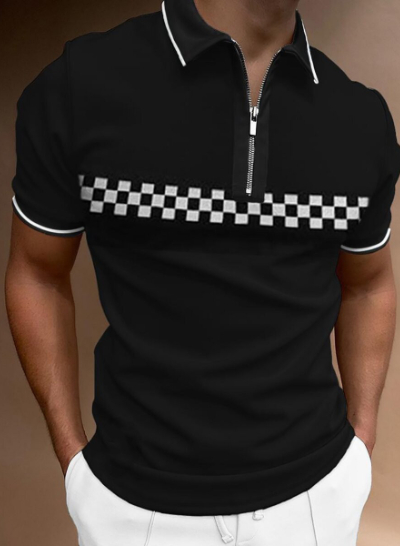 Check Texture Polo Shirt 7