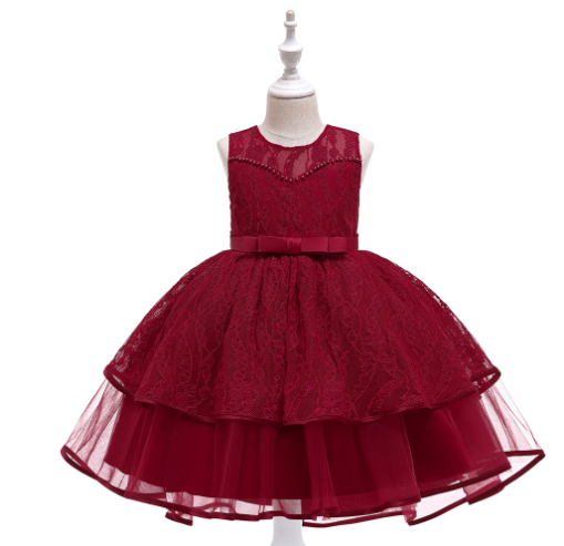 Lace Embroidery Mesh Dress