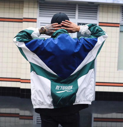 Embroidery Contrast Jacket - Image 3