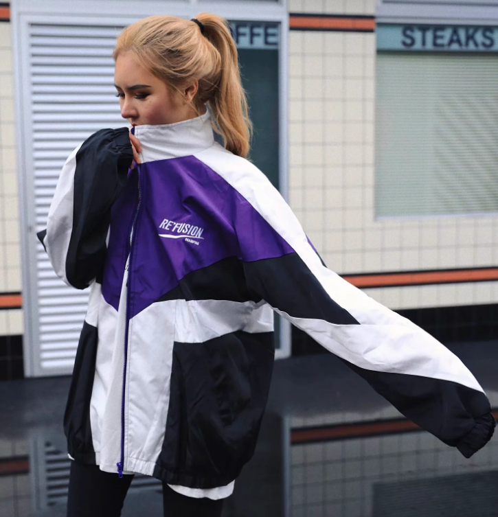Embroidery Contrast Jacket - Image 4